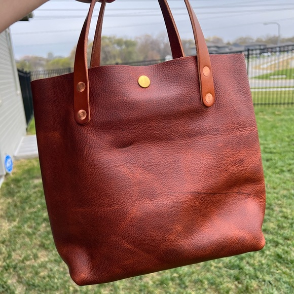(SOLD) KMM & Co Mini Tote in Tan Kodiak - Picture 8 of 13